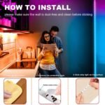 phopollo Bluetooth 24V Led Strip Lights 200ft (2 Rolls of 100ft), Color Changing LED Lights for Bedroom, Kitchen Decor, App Control and Music Sync - Image 4