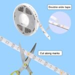 phopollo Bluetooth 24V Led Strip Lights 200ft (2 Rolls of 100ft), Color Changing LED Lights for Bedroom, Kitchen Decor, App Control and Music Sync - Image 7