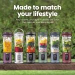 Ninja BC151EM Blast Portable Blender, Cordless, 18oz. Vessel, Personal Blender-for Shakes & Smoothies, BPA Free, Leakproof-Lid & Sip Spout, USB-C Rechargeable, Dishwasher Safe Parts, Forest Green - Image 9