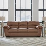 Signature Design by Ashley Walker Point Contemporary Sofa with Removable Cushion, Light Brown - Image 3