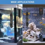 HiTauing Aquarium Heater, 200W Fish Tank Heater with LED Digital Display & 5 Safety Protection, Submersible Aquarium Heater with 2 Suction Cup and 5.9Ft Cord for 20-40 Gallon Fish Tank. - Image 6