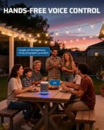 DEWENWILS Wi-Fi Matter Smart Dimmer Plug, Remote Control, 2 Grounded Outlets, Work with Alexa/Google Home, Support 200W Dimmable LED & 400W Tungsten Bulbs, Outdoor Dimmer for String Lights - Image 6