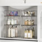 Vtopmart 3 Pack Clear Stackable Storage Drawers,Easy to Assemble Bathroom Organizers and Storage with handles,Plastic Drawers for Kitchen Pantry,Cabinet,Under Sink Organization - Image 3