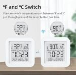 Smart WiFi Temperature Humidity Monitor: TUYA Wireless Temperature Humidity Sensor with APP Notification Alerts, WiFi Thermometer Hygrometer for Home Pet Garage,Compatible with Alexa - Image 4