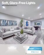 Sunco 6 Pack BR40 LED Light Bulbs, Indoor Flood Lights, Recessed Can Light Bulb, 1400 LM, 17W (100W Equivalent), 2700K Soft White, Dimmable, E26 Base, for Home, Bedroom, Kitchen UL. - Image 3