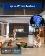 Tineco Floor ONE S7 Master Wet Dry Vacuum Cleaner, 23kPa Suction Vacuum Mop with DustReveal Green Headlight, 65 Min Runtime, 185°F Flashdry, 3.9inch Ultra-Slim Stretch Mop - Image 4