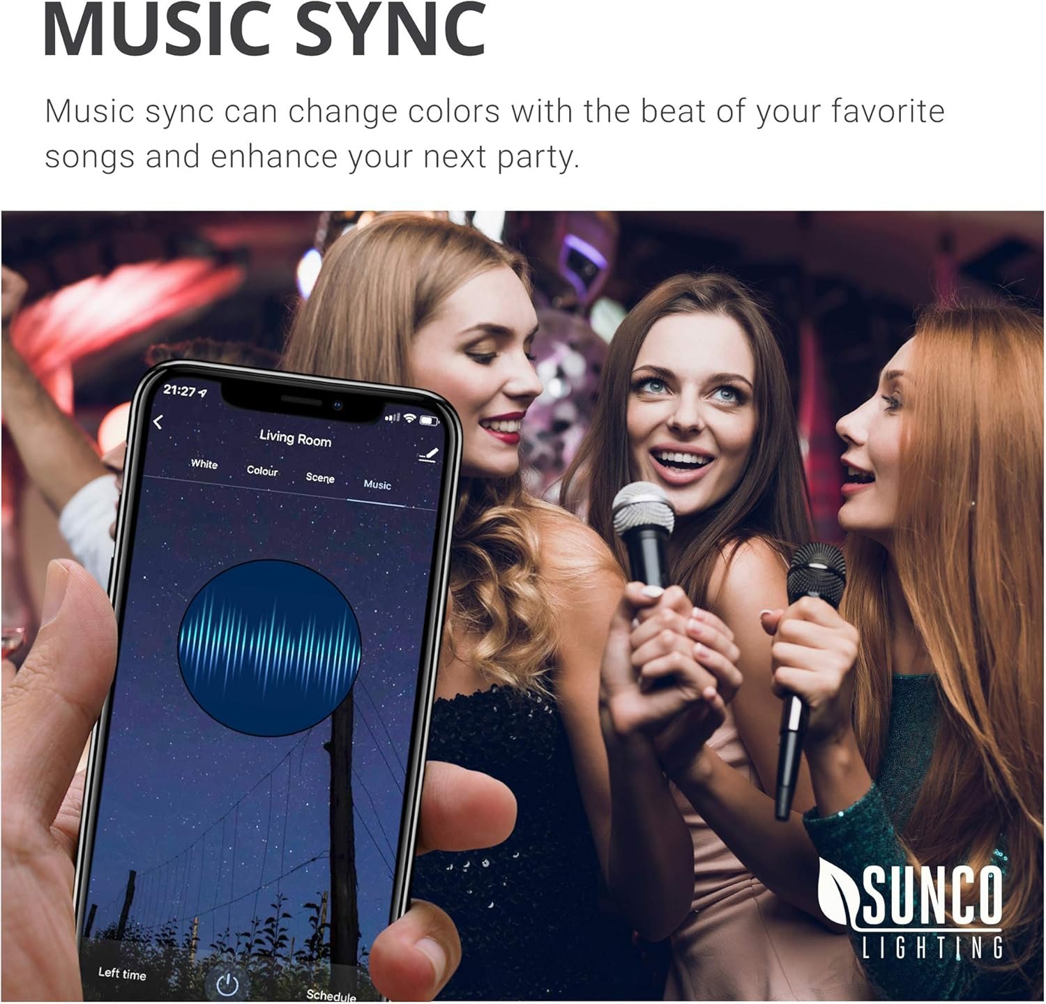 Sunco Smart Globe Bulbs G25 LED, Alexa Compatible LED Decorative Round Vanity Bulbs, 5W, Color Changing RGBCW, Dimmable WiFi Vanity Smart Bulbs for Amazon Alexa, Google Assistant, 2 Pack. - Image 7