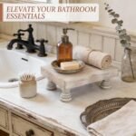 EOSAHR Farmhouse Riser for Room Decor : Decorative Pedestal Stand For Display Your Home Decorations and Uniquely Soap Stand - Rustic Bathroom Counter Tray and Kitchen Decor (Natural Wood) - Image 5