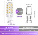WiFi G9 Smart Bulb, LED Light Bulb, 3.5W=40W, Compatible with Alexa Google Home, Dimmable, RGBCW, Tunable White(2700k-6500k), 2.4GHZ WiFi Only, Smart LED Bulb Remote Control, No Flickering, 3P - Image 4