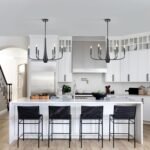 Black Chandelier, 6-Light Modern Farmhouse Chandeliers for Dining Room Light fixtures Over Table Hanging, Industrial Metal Chandelier for Entryway Kitchen Island Bedroom Living Room - Image 4