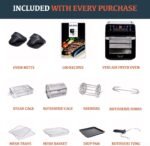 Yedi Total Package 18-in-1 Air Fryer Oven, Air Fryer with Rotisserie and Dehydrator + 100 Recipes, 12.7 Quart - Image 3