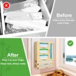 Magnetic Food Bag Storage Organizer for Drawer or Refrigerator, Compatible with Gallon,Quart, Sandwich, Snack & Variety Size Bags - Image 7