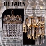 TOCHIC 31.5" D French Empire Crystal Chandelier, 11 Light Bronze Farmhouse Pendant Light for Dining Room, Living Room, Foyer, Entryway, Bedroom, Kitchen Island, Staircase - Image 3