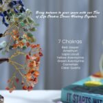 7 Chakra Tree Of Life Decor - Crystals, Birthday Gifts For Women - House Warming Gifts New Home - Bonsai Tree Home Decor - Meditation Accessories - Good Luck Office Decor - 300 Beads Chakra Stones - Image 3