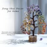 7 Chakra Tree Of Life Decor - Crystals, Birthday Gifts For Women - House Warming Gifts New Home - Bonsai Tree Home Decor - Meditation Accessories - Good Luck Office Decor - 300 Beads Chakra Stones - Image 5
