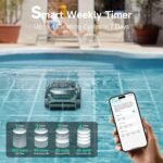 WYBOT C2 Cordless Robotic Pool Cleaner, Wall&Waterline Pool Vacuum Robot with Ultra-fine Filtration, Extended 180 mins Runtime, Triple-Motors, for Inground/Above Ground Pools up to 2152 Sq.ft - Image 6