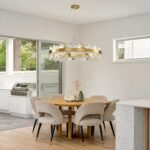 36-Inch Gold Modern Crystal Chandelier, 18 Lights, Large Round 2-Tier K9 Crystal Raindrop Pendant Light Fixture for Dining Room, Living Room, Kitchen Island, Bedroom - Image 3