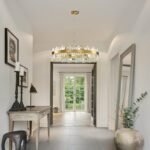 36-Inch Gold Modern Crystal Chandelier, 18 Lights, Large Round 2-Tier K9 Crystal Raindrop Pendant Light Fixture for Dining Room, Living Room, Kitchen Island, Bedroom - Image 5