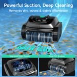 (2026 Upgrade) WYBOT C1 Cordless Robotic Pool Vacuum for Inground Pools, Above Ground Pool Cleaner 4-in-1 Wall & Waterline Cleaning Up to 1,614sq.ft, 150mins Smart Navigation, App Support - Image 3