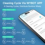 (2026 Upgrade) WYBOT C1 Cordless Robotic Pool Vacuum for Inground Pools, Above Ground Pool Cleaner 4-in-1 Wall & Waterline Cleaning Up to 1,614sq.ft, 150mins Smart Navigation, App Support - Image 4