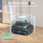 (2026 Upgrade) WYBOT C1 Cordless Robotic Pool Vacuum for Inground Pools, Above Ground Pool Cleaner 4-in-1 Wall & Waterline Cleaning Up to 1,614sq.ft, 150mins Smart Navigation, App Support - Image 7