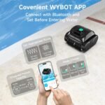 (2026 Upgrade) WYBOT C1 Cordless Robotic Pool Vacuum for Inground Pools, Above Ground Pool Cleaner 4-in-1 Wall & Waterline Cleaning Up to 1,614sq.ft, 150mins Smart Navigation, App Support - Image 8