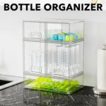 SpaceAid Bottle Storage Organizer Baby - Acrylic Bottles Station Organizer Container, Stackable Clear Drawers for Countertop, Vanity, Bathroom, Cabinet, Pantry Organization, 5 Pack, 2S2M1L, 15.4" H - Image 4