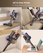Cordless Vacuum Cleaner, 450W 40KPA Vacuum Cleaners for Home, 45 Mins Lightweight Stick Vacuum Cordless with LED Display, Rechargeable Battery Vacuum for Carpet,Pet Hair,Hardwood Floor - Image 6