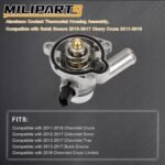 Upgraded Aluminum Engine Coolant Thermostat Housing Assembly Compatible with Buick Encore 2013-2020 Chevy Cruze Sonic Trax 2011-2016 1.4L Replace 55579010 - Image 3