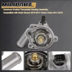 Upgraded Aluminum Engine Coolant Thermostat Housing Assembly Compatible with Buick Encore 2013-2020 Chevy Cruze Sonic Trax 2011-2016 1.4L Replace 55579010 - Image 4