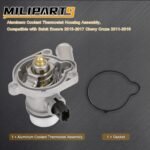 Upgraded Aluminum Engine Coolant Thermostat Housing Assembly Compatible with Buick Encore 2013-2020 Chevy Cruze Sonic Trax 2011-2016 1.4L Replace 55579010 - Image 6