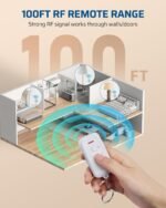 DEWENWILS Indoor Remote Control Outlet, Wireless Remote Light Switch, No Interference Remote Outlet Switch, No Wiring, 15A/1875W, 100ft RF Range, Compact Design, Programmable - Image 5