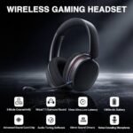 AULA G7 Pro Wireless Gaming Headset with 7.1 Surround Sound, 40mm Driver, BT5.3 Gaming Headphones with Mic, RGB, 10ms Latency, 65H Battery, PC Gaming Headset for PS5,PS4, Switch,Xbox,PC,Phone, Mac - Image 3