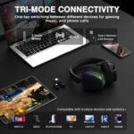 AULA G7 Pro Wireless Gaming Headset with 7.1 Surround Sound, 40mm Driver, BT5.3 Gaming Headphones with Mic, RGB, 10ms Latency, 65H Battery, PC Gaming Headset for PS5,PS4, Switch,Xbox,PC,Phone, Mac - Image 4