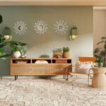Mirror Wall Decor Metal Sun Mirror Home Decoration Wall Art Decorative Suitable for Living Room Bedroom Bathroom Entryway - Image 6