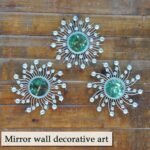 Mirror Wall Decor Metal Sun Mirror Home Decoration Wall Art Decorative Suitable for Living Room Bedroom Bathroom Entryway - Image 7