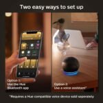 Philips Hue Smart 40W A19 Filament LED Bulb - White Ambiance Warm-to-Cool White Light - 1 Pack - 550LM - E26 - Indoor - Control with Hue App - Works with Alexa, Google Assistant and Apple Homekit - Image 7