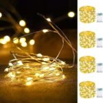 4-Pack Fairy Lights Battery Operated with Timer, Waterproof 16FT 50 LED String Lights Indoor Outdoor, Cuttable Starry Fairy Lights for Home Bedroom Classroom Dorm Wedding Christmas Decor (Warm White) - Image 2