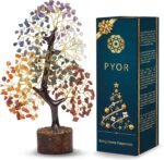 7 Chakra Tree Of Life Decor - Crystals, Birthday Gifts For Women - House Warming Gifts New Home - Bonsai Tree Home Decor - Meditation Accessories - Good Luck Office Decor - 300 Beads Chakra Stones - Image 2