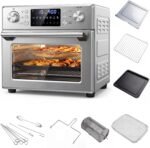 ARLIME 14-in-1 Air Fryer Toaster Oven Combo, 1700W Stainless Steel Countertop Convection Oven with Bake, Rotisserie, Dehydrate & Defrost Functions, 26 QT Large Capacity, 60-Minute Timer & Accessories - Image 2