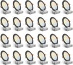 Amico 24 Pack 6 Inch Black 5CCT Ultra-Thin LED Recessed Ceiling Light with J-Box, 2700K/3000K/3500K/4000K/5000K Selectable, 12W Eqv 110W, Dimmable Canless Downlight, 1050LM High Brightness, ETL, FCC - Image 2