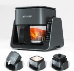 Astralship Glass Air Fryer, 2-in-1 Flip Airfryer & Grill Combo, Non-Toxic Teflon Free (No Plastic Smell), 360° Visible Cooking, 7 Presets, Compact for 1-2 People, 5.5QT Total Capacity, Dishwasher Safe - Image 2