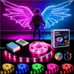 Battery Powered LED Strip Lights with Timer, 6.56 ft RGB DIY Lights with Remote Control for Bedroom, TV, Party, Piano, Cabinet, Decor, Indoor Use - Image 2