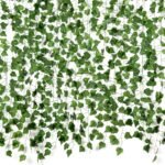 Fake Vines for Room Decor(12 Pack 84 Feet) Aesthetic Artificial Plant Ivy Leaves Hanging Greenery Garlands for Home Bedroom Wall Wedding Party Decor - Image 2