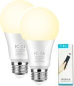 GRV 12W A60 Smart Light Bulb with a 2.4GHz Remote Control,Stepless Dimmable 2700-6500K,100W Incandescent Lamp Equivalent,1000LM CRI>80,E26 Base,Home Decor,2 Bulb & 1Remote - Image 2