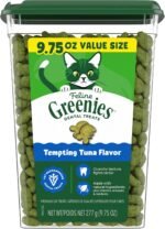 Greenies Cat Treats, Veterinarian-Recommended Adult Natural Dental Cat Treats, Tempting Tuna Flavor, 9.75 oz. Tub - Image 2