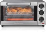 Hamilton Beach Sure-Crisp Air Fryer Toaster Oven Combo, Fits 9” Pizza, 4 Slice Capacity, Powerful Circulation, Auto Shutoff, Stainless Steel (31403) - Image 2