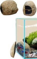Magnetic Fish Hideout – Realistic Rock Cave for Aquariums, Safe & Easy to Install with Strong Magnetic Base, Ideal for Betta, Guppies, and Other Small Fish (Natural Stone Look) - Image 2