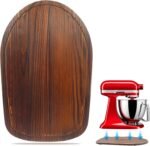 Mixer Slider Compatible with Kitchen aid 4 .5-5 Qt Stand Mixer Pine Wood - Kitchen Countertop Storage Mover Sliding Caddy for Kitchen Aid 4 .5-5 Qt Mixer (4 .5-5 Qt - Brown) - Image 2