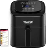 Nuwave 6-quart Brio Healthy Digital Air Fryer with One-Touch Digital Controls, 6 Preset Menu Functions & Removable Divider Insert, Black - Image 2